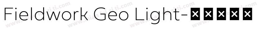 Fieldwork Geo Light字体转换